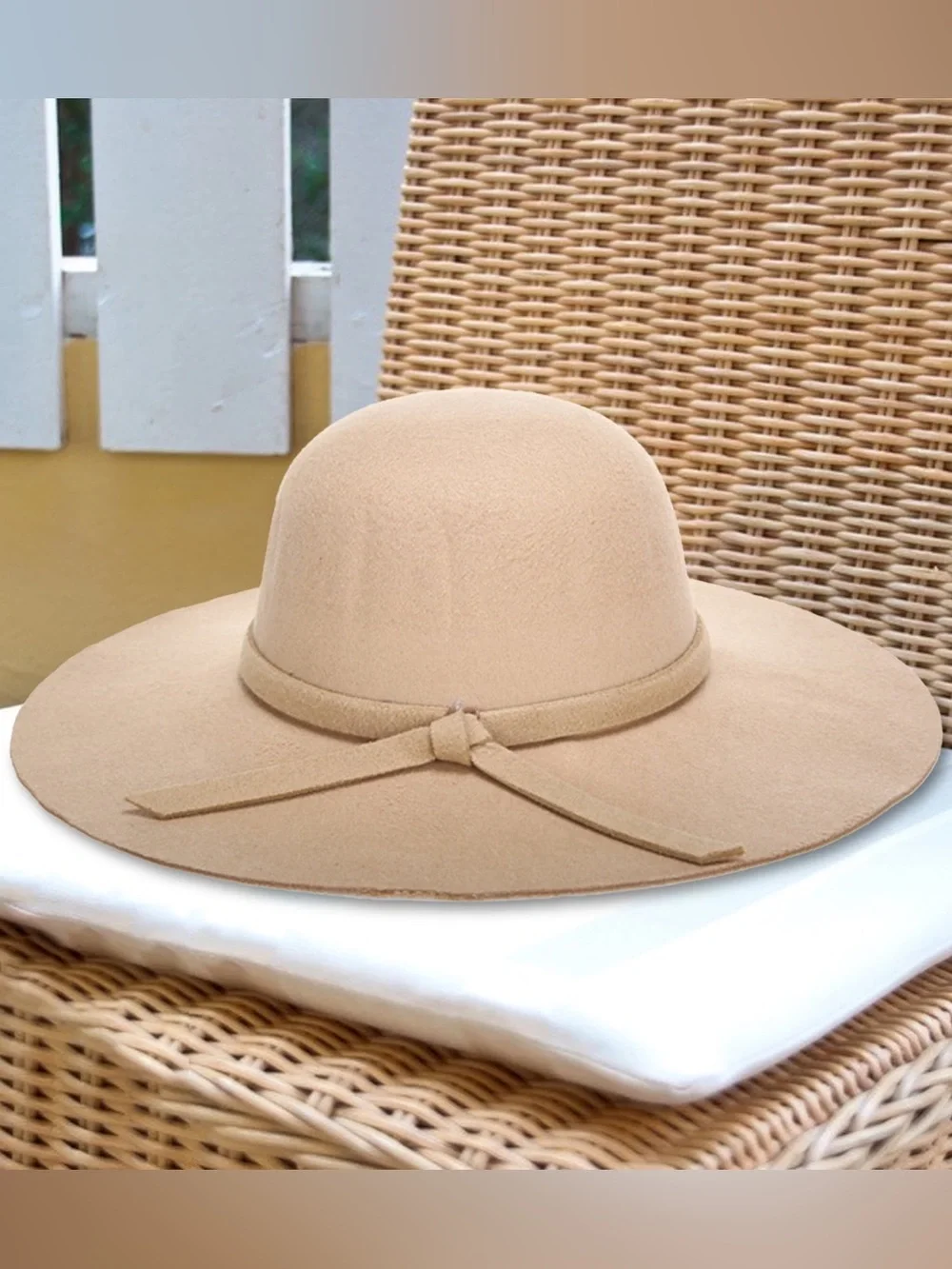 🌻Tan Wool Felt Sun Hat 🌻